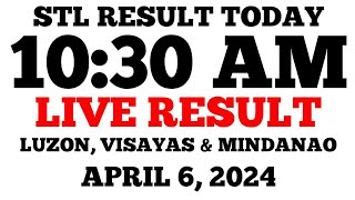 STL Result Today 1030AM Draw April 6 2024 STL Luzon Visayas and Mindanao LIVE Result [upl. by Anselma887]