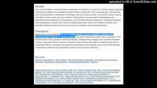 Allergen immunotherapyModified allergensCombination of allergens with immunostimulatory adjuvants [upl. by Melgar380]