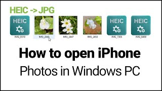 How to open HEIC iPhone photos in Windows computer [upl. by Moses]