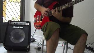 Teste Bass Yamaha  Hartke Bass Atack e Hartke A100 [upl. by Caia]