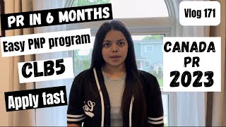 Get your PR in 6 months  Easy PNP program Low CLB Any NOC code job canadapr canadiandesivlogs [upl. by Auqenehs985]