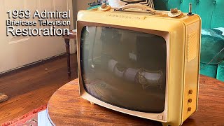 1959 Admiral Briefcase Television Restoration [upl. by Darton749]