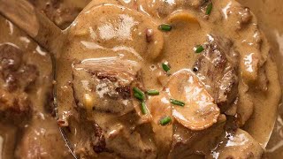 Slow Cooked Beef Stroganoff [upl. by Cleary]