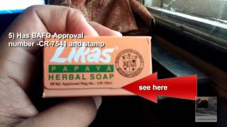 Likas Papaya Soap 5 WAYS to find out FAKE likas soaps and ORIGINAL100 works [upl. by Gnart]