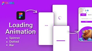 Figma Basic Loading animation in figma  Figma loading animation [upl. by Eelinej]