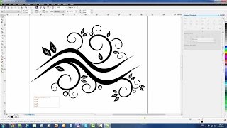 CorelDraw Tutorial Create Abstract Floral Waves [upl. by Erin901]