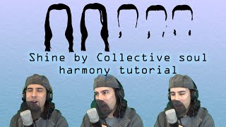 Shine by Collective Soul Harmony tutorial [upl. by Yannodrahc]