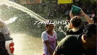 Thailand Songkran Water Festival [upl. by Cosette]