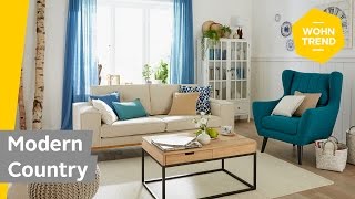 Wohnzimmer im Landhausstil einrichten How to style Modern Country  Roombeez – powered by OTTO [upl. by Eniawtna]