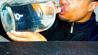 ASMR DRINKING GALLON OF WATER GLASS BOTTLE SOUNDS NO TALKING MUKBANG BIG GULPS CHUGGING CHALLENGE [upl. by Ynnob]