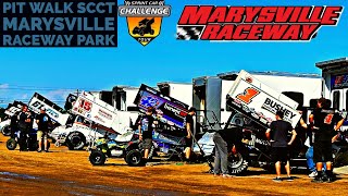 Marysville Raceway Pit Walk Sprint Car Challenge Tour [upl. by Manvel]