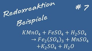 Redoxreaktion 7 Beispielaufgabe [upl. by Hyrup]