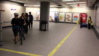 Walking at BroadwayCity Hall skytrain station  Vancouver BC Canada [upl. by Eilrahc]