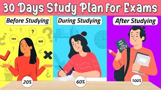 30 DAY PLAN TO STUDY FOR EXAMS RIGHT way to study for exams [upl. by Anera]