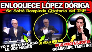 López Dóriga ¡Enloquece Rompe citatorio del INE lo van a multar por ser tapete de Xóchitl [upl. by Anuait]