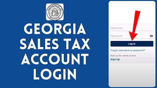 How to Login Into Georgia Sales Tax Account 2024  Sign In to Georgia Sales Tax Account [upl. by Assert]