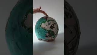 Easy Paper Mache Globe Activity [upl. by Saffier]