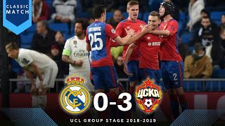 Real Madrid vs CSKA Moscow 03  UCL Group Stage 20182019 [upl. by Naaitsirhc235]