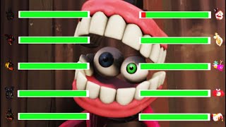 FNAF IGNITED Vs The Amazing Digital Circus Animation with HEALTHBARS [upl. by Eanar]