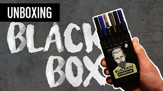 BLACK BOX UNBOXING  TESTING  STAEDTLER  DAVID MIN ART [upl. by Zitvaa133]