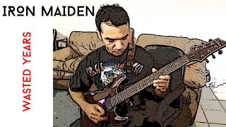 Iron Maiden  Wasted Years Guitar Cover  With Solo amp Lyrics by Zen [upl. by Izawa]