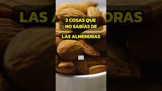 3 BENEFICIOS DE LAS ALMENDRAS QUE NO TE PUEDES PERDER almendras alimentossaludables salud [upl. by Rillings]