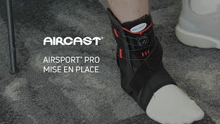 Mise en place de lattelle de cheville Airsport Pro Aircast® [upl. by Nosidam]