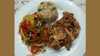 Chicken teppanyaki with sautéed vegetables and garlic rice KC Recipe [upl. by Nagey]