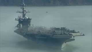 2011 Fleet Week San Francisco  The departure of USS Carl Vinson CVN70 [upl. by Dempsey597]