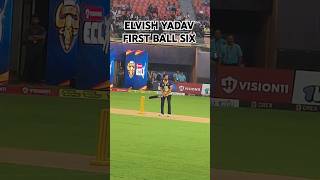 Elvish Yadav ne First ball pe Six Mara  Haryanvi Hunters vs Bangalore Bashers live [upl. by Sutsuj]