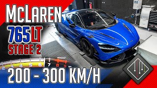 McLaren 765LT  Stage 2  200300 kmh  Chiptuning  Dyno  mcchipdkr [upl. by Elbart410]