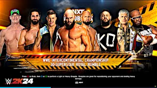 Who Will Win the Intercontinental Title 30 Man Royal Rumble Match  WWE 2K24 [upl. by Garda375]