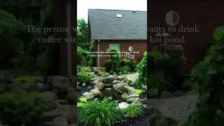 Look at this beautiful backyard garden and koi pond [upl. by Naitsirhk]