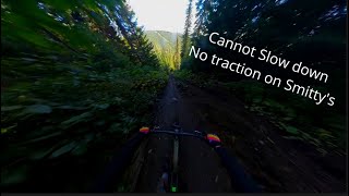 Riding two of the hardest double blacks in bad conditions at Sunpeaks [upl. by Ananna]