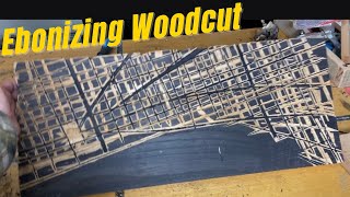 Woodworking project on EBONIZING Wood woodworking diy woodart [upl. by Chin]