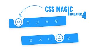 Magic Navigation Menu Indicator using Html CSS amp Javascript  Curve Outside Effects 04 [upl. by Keelin717]