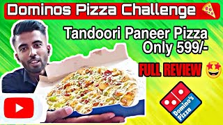 Dominos Pizza Challenge 🍕 Full Review 🤩 FunampFood [upl. by Yelrahc]