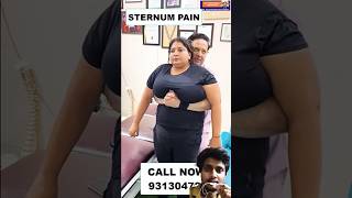 Sternum pain😱 motivation beauty chiropractic physiotherapy doctor mumbai chiropractor [upl. by Jardena203]