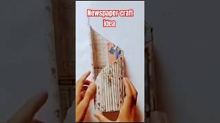 Newspaper craft idea newspapercraft craft ideas Tonniartandcraft craftspeople [upl. by Erdnoid958]