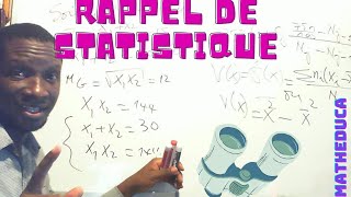 Statistique descriptive  Rappel et exercice [upl. by Eimmaj373]