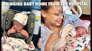 VLOG BRINGING BABY HOME FROM THE HOSPITAL AS 1ST TIME PARENTS POSTPARTUM TIPS [upl. by Kyrstin343]