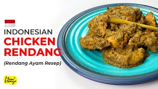 The BEST Indonesian Chicken Rendang Rendang Ayam Resep  Recipe by Yum Lounge English [upl. by Charters715]