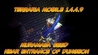 Terraria Mobile 1449 Muramasa Seed Near Entrance of Dungeon [upl. by Gwenneth]