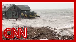 Sea level rise and backtoback storms wreak havoc in New England [upl. by Omero]