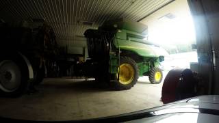 Ag Leader Yield Monitor install on John Deere 9750  Time Lapse [upl. by Karna240]