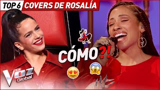 Covers IMPRESIONANTES de ROSALÍA en La Voz [upl. by Ynotna804]