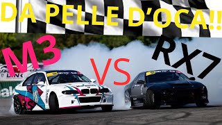 DRIFT CARSPELLE DOCA Bmw M3 v10 vs Mazda rx7Lorenzo Fattori Passione motori [upl. by Nailluj]