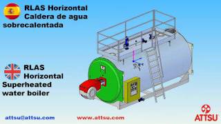 ATTSU  RLAS caldera de agua sobrecalentada horizontal  Horizontal superheated water boiler [upl. by Megan]