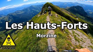 Les HautsForts Morzine  INSANE MTB Experience DANGEROUS Climb [upl. by Huff]