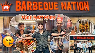 BARBEQUE NATION ME BNAYA MERA FAKE BIRTHDAY 🎂 😱😂 [upl. by Becky]